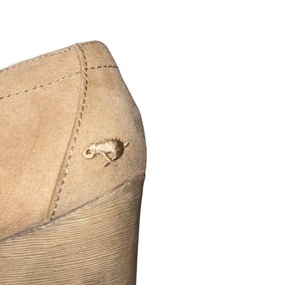 Rocket Dog Ankle Boots Beige Suede Size 9 Lace up Booties Chunky Heel Y2K - Picture 5 of 8